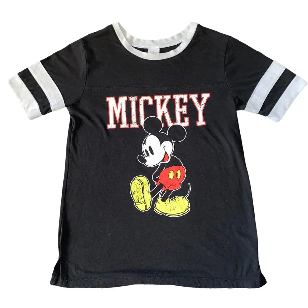 Disney Jerry Leigh Black Mickey Mouse Jersey XS - Picture 1 of 4